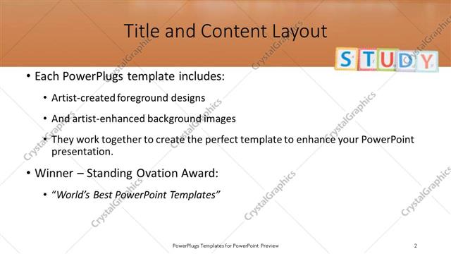 Title and Content presentation slide layout