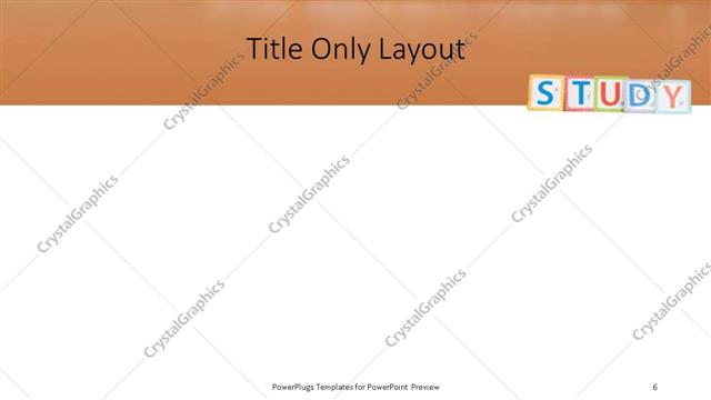 Title Only presentation slide layout