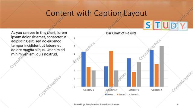 Content with Caption presentation slide layout