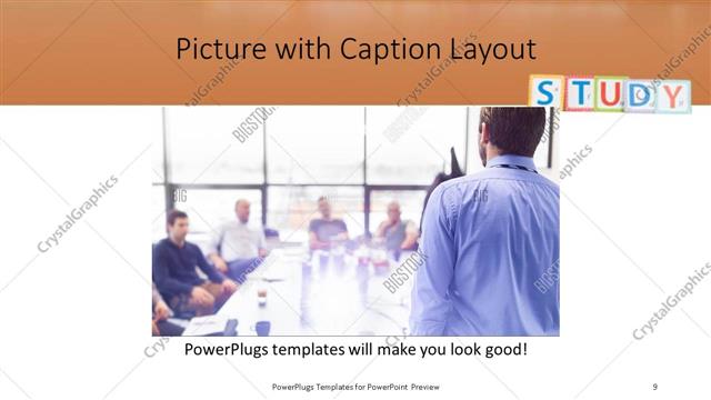Picture with Caption presentation slide layout