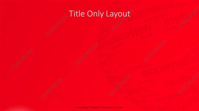 Title Only presentation slide layout