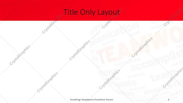 Title Only presentation slide layout