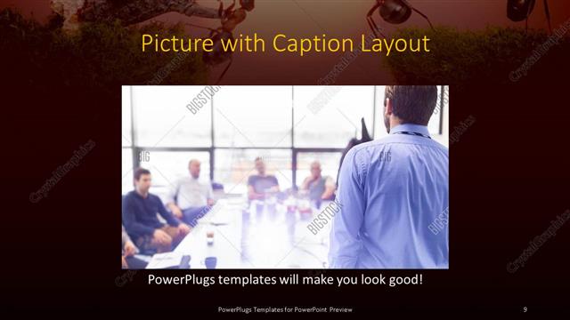 Picture with Caption presentation slide layout