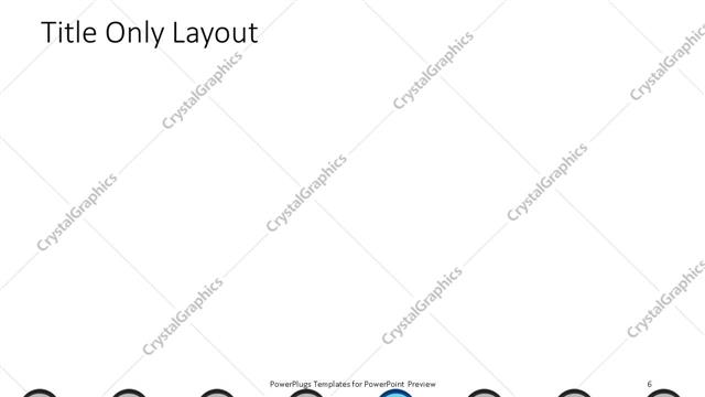 Title Only presentation slide layout