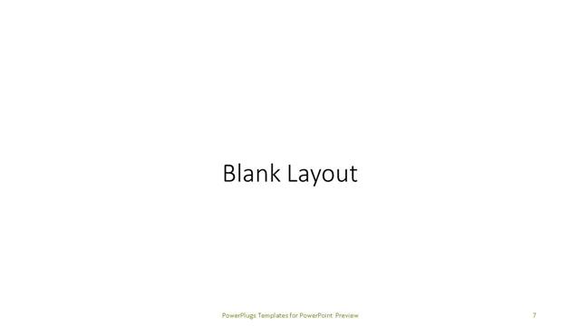 Blank presentation slide layout