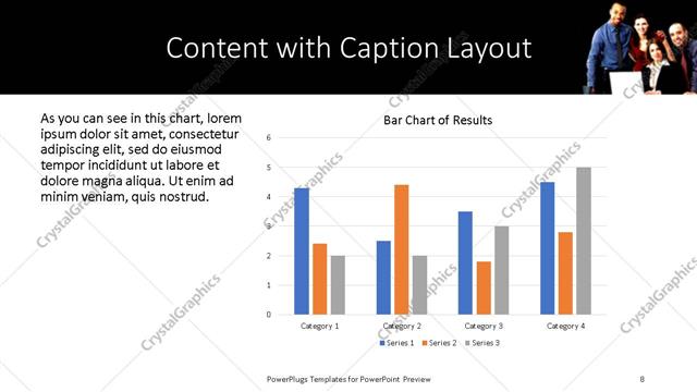 Content with Caption presentation slide layout