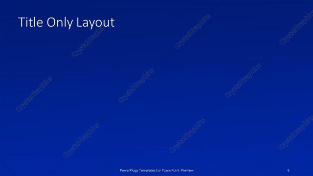 Title Only presentation slide layout