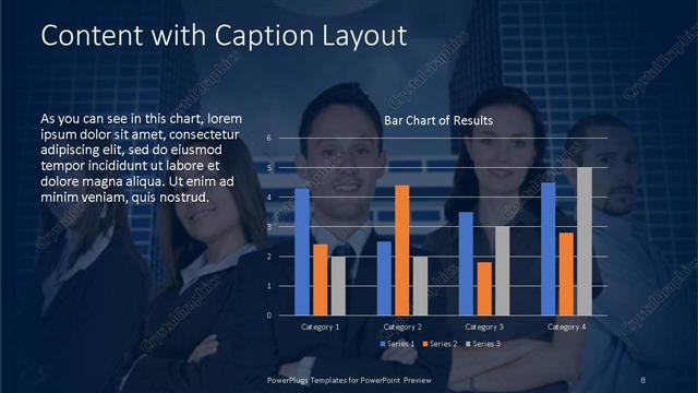 Content with Caption presentation slide layout