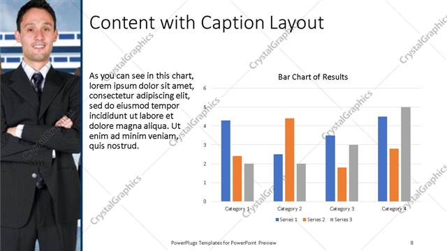 Content with Caption presentation slide layout