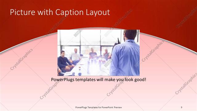Picture with Caption presentation slide layout