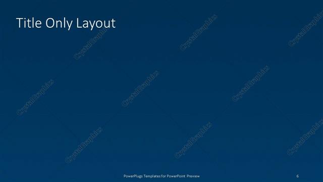 Title Only presentation slide layout