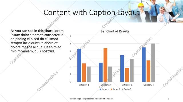 Content with Caption presentation slide layout