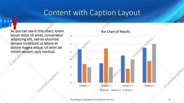 Content with Caption presentation slide layout