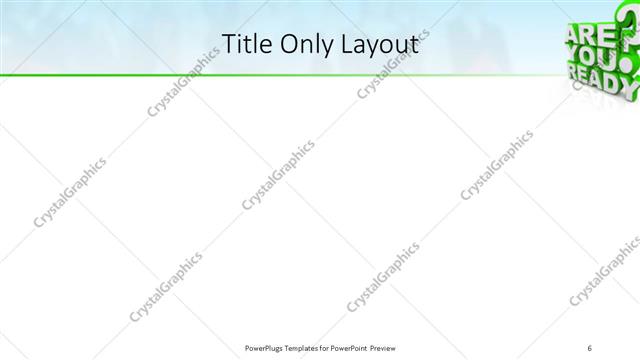 Title Only presentation slide layout