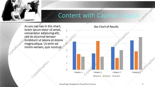 Content with Caption presentation slide layout