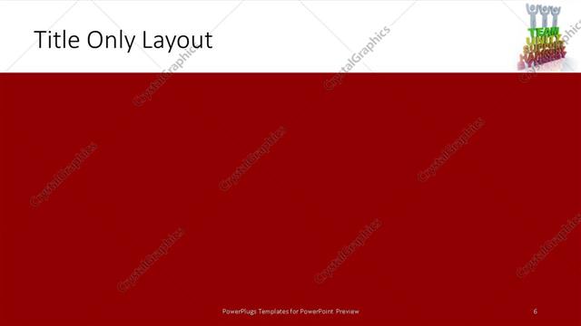 Title Only presentation slide layout