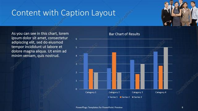 Content with Caption presentation slide layout