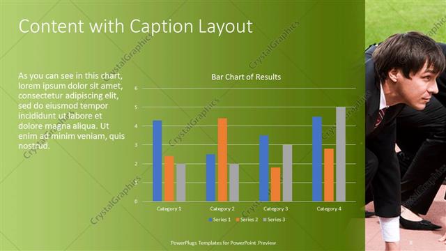 Content with Caption presentation slide layout