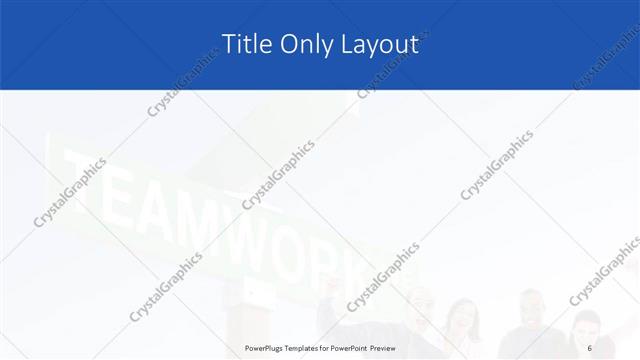 Title Only presentation slide layout
