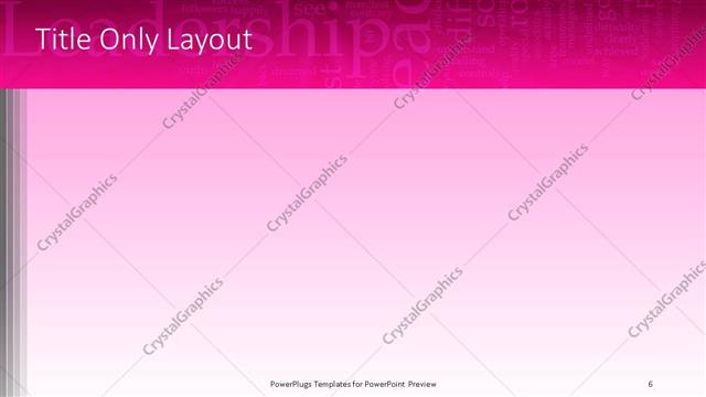 Title Only presentation slide layout