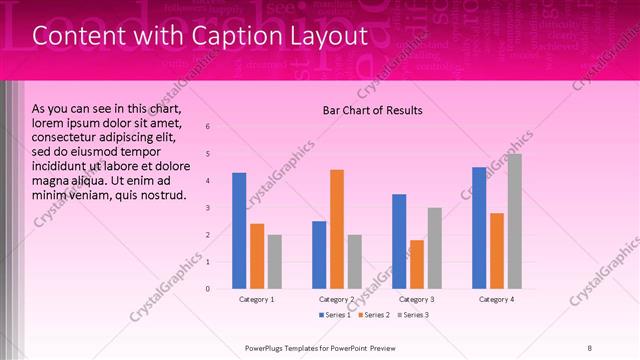 Content with Caption presentation slide layout