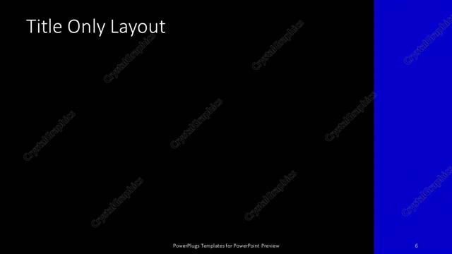 Title Only presentation slide layout