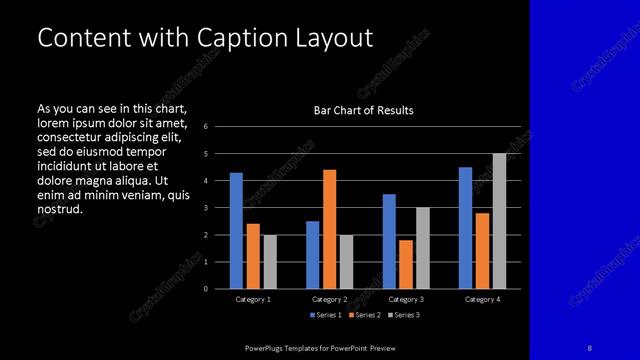 Content with Caption presentation slide layout