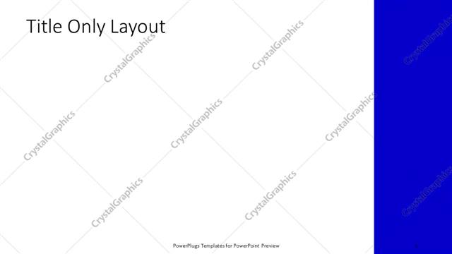 Title Only presentation slide layout