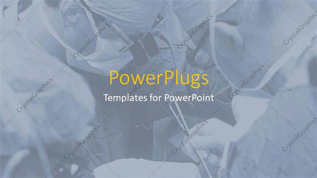  Presentation with team working together - A team of surgeons working together