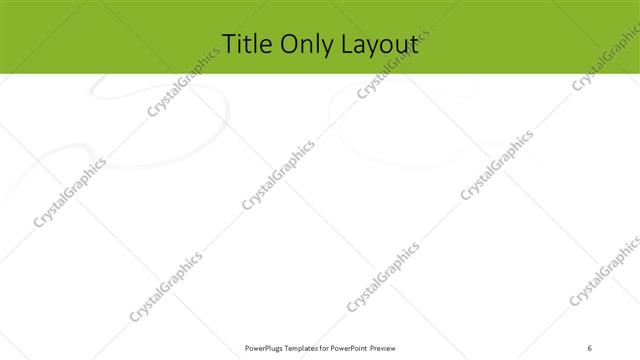 Title Only presentation slide layout