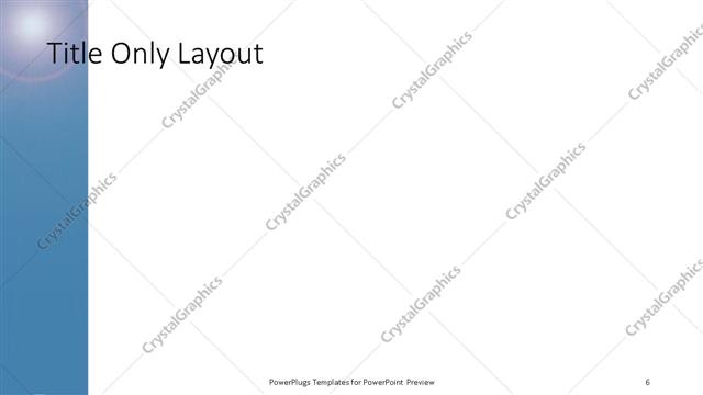 Title Only presentation slide layout