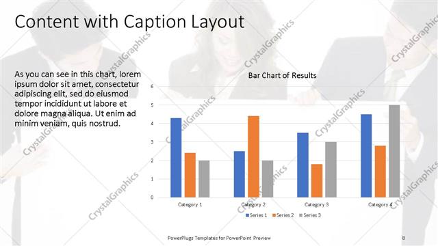 Content with Caption presentation slide layout
