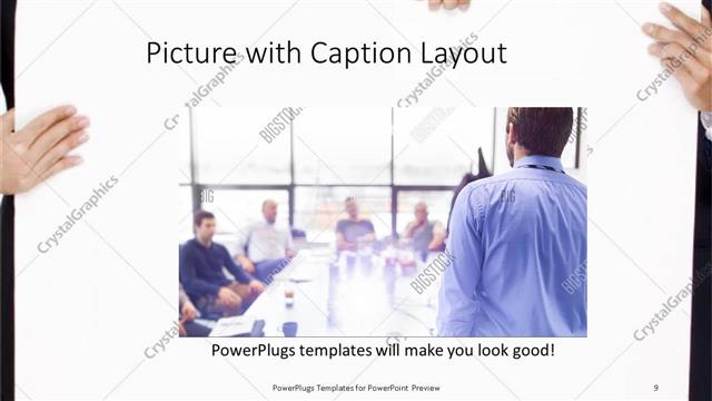 Picture with Caption presentation slide layout