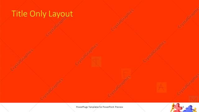 Title Only presentation slide layout