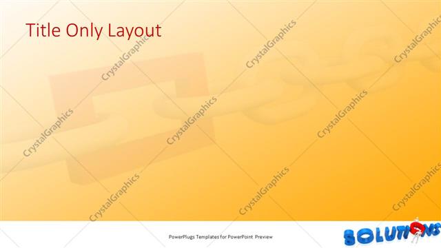 Title Only presentation slide layout