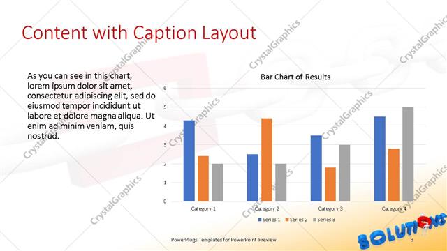 Content with Caption presentation slide layout