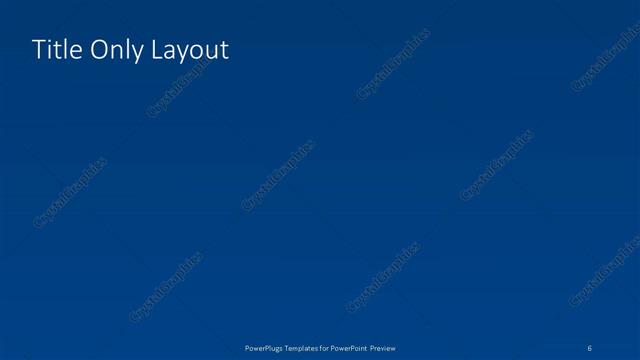 Title Only presentation slide layout