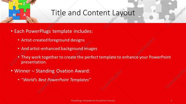 Title and Content presentation slide layout