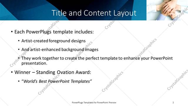 Title and Content presentation slide layout