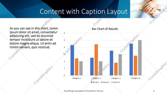 Content with Caption presentation slide layout