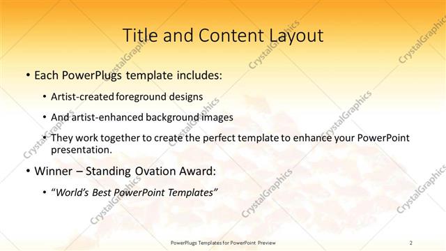 Title and Content presentation slide layout