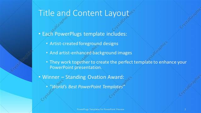 Title and Content presentation slide layout
