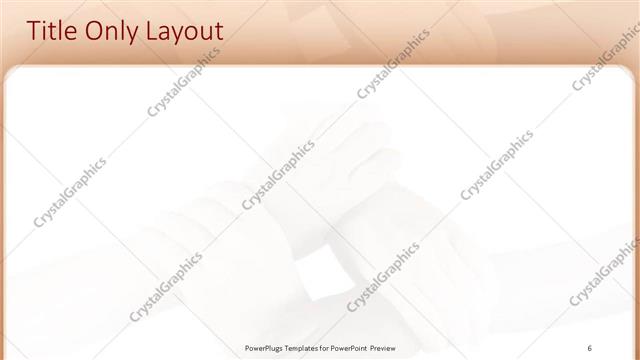 Title Only presentation slide layout