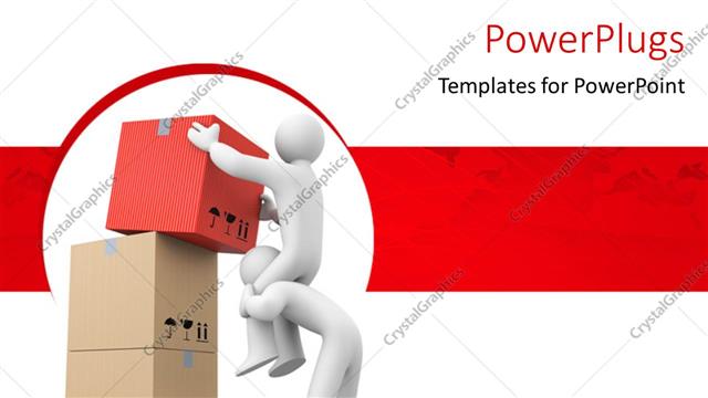  Presentation with teamwork - A teamwork regarding placing the boxes above each other