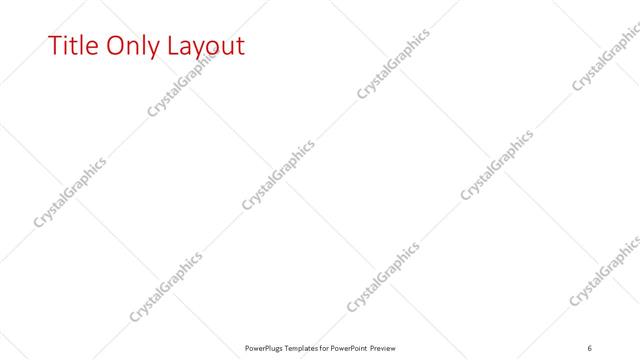 Title Only presentation slide layout