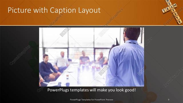Picture with Caption presentation slide layout
