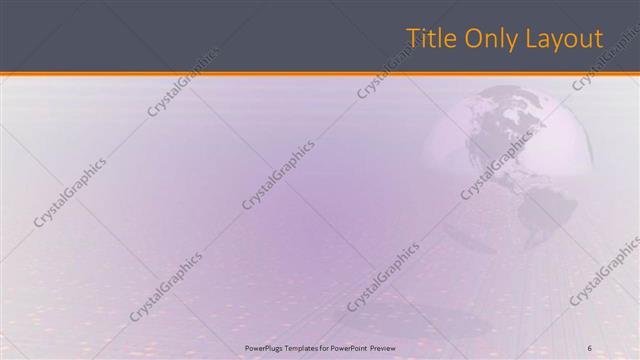 Title Only presentation slide layout