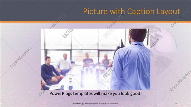 Picture with Caption presentation slide layout