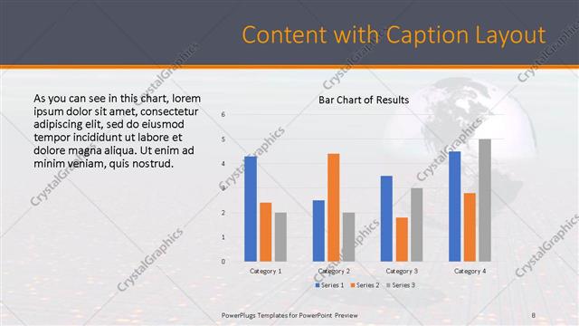 Content with Caption presentation slide layout