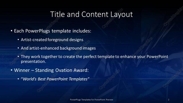Title and Content presentation slide layout